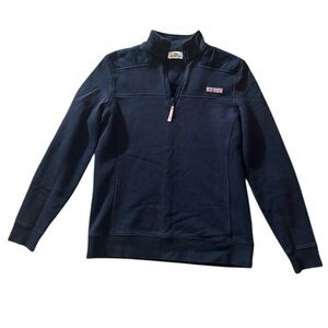 Vineyard Vines Navy Blue Zip Up Sweater